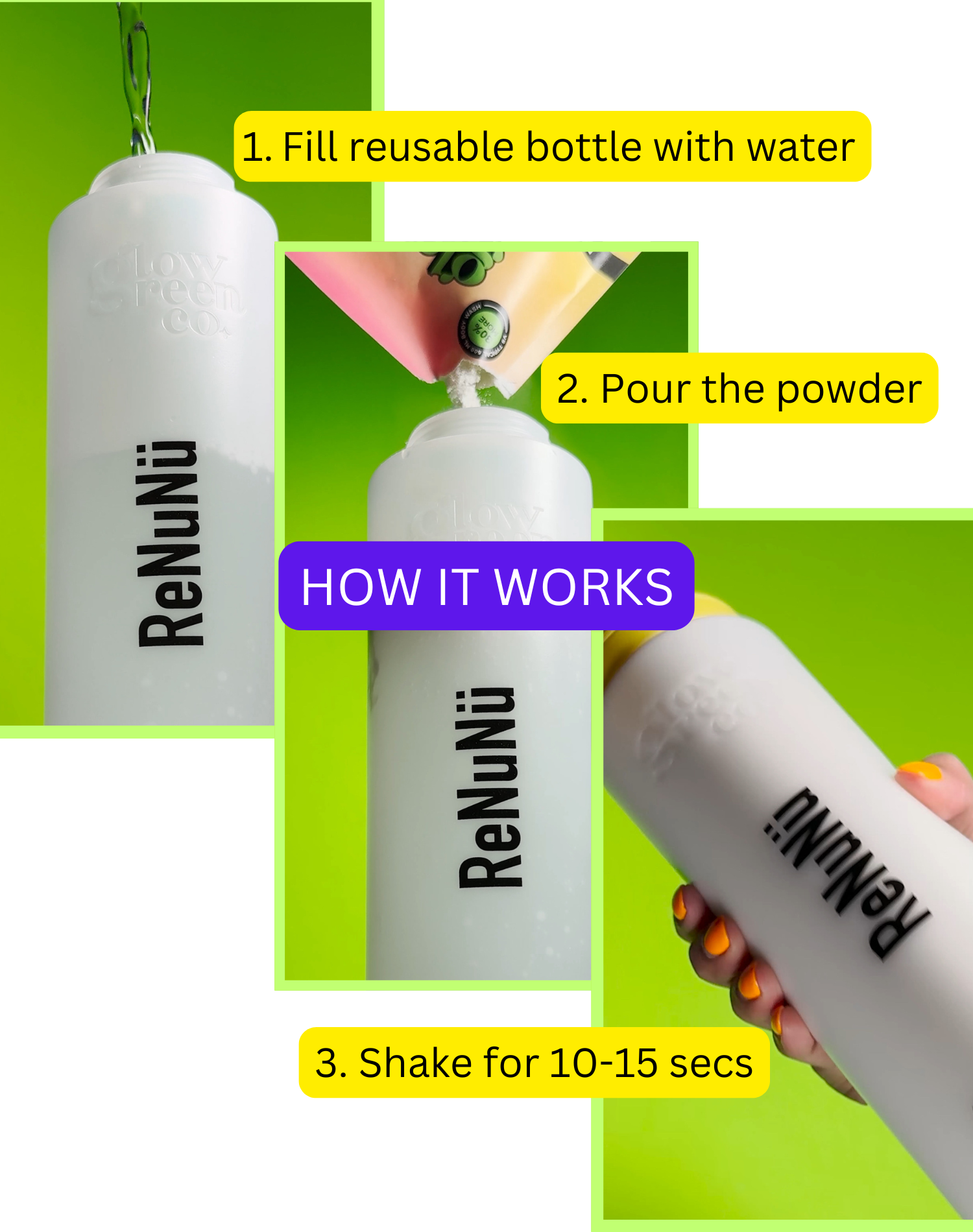 Refill Packs - ReNuNü Powder to Cream Body Wash