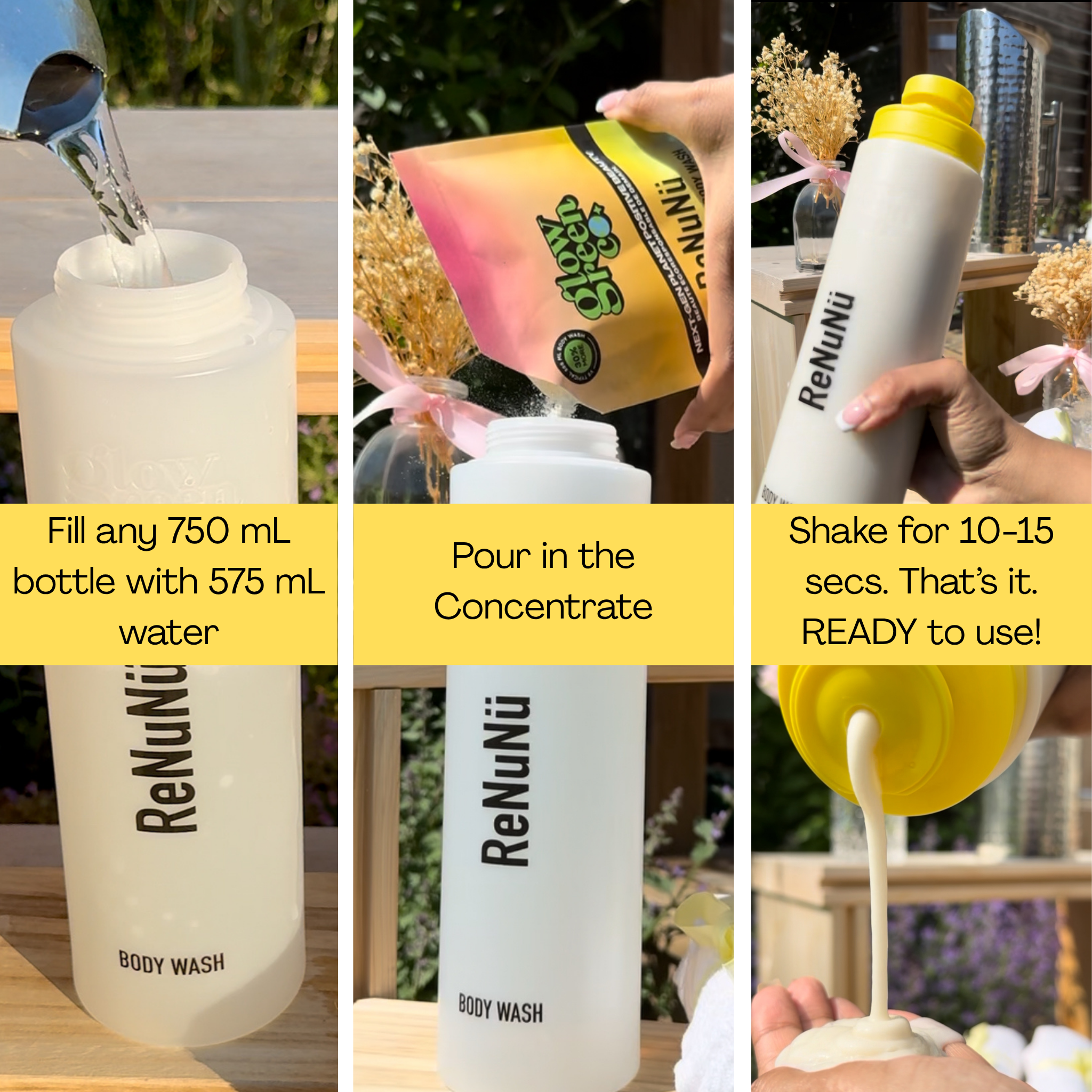 Refill Packs - ReNuNü Powder to Cream Body Wash